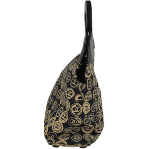 Chanel Cocomark Handbag Pattern All Beige Black Over Jersey